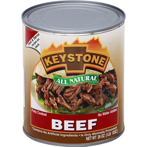 Keystone™ All Natural Beef 28 oz. Can | Canned Meat | Wagner’s IGA