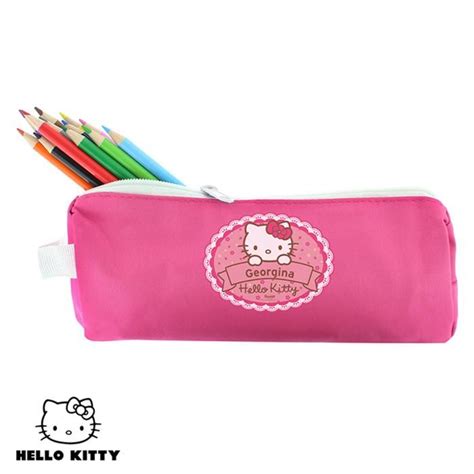 Personalised Hello Kitty Floral Pencil Case | Pink hello kitty, Hello ...