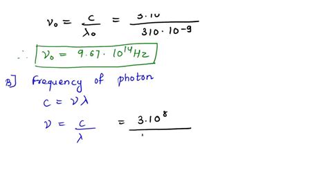 SOLVED: Calculate the threshold frequency of Gold with 7.8x10^-19 J ...