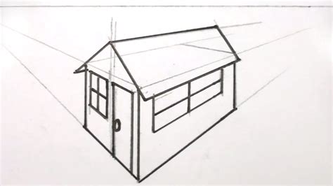 How to Draw a House 3D in Two Point Perspective | Perspective drawing, Point perspective ...