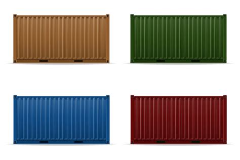 cargo container vector illustration 489560 Vector Art at Vecteezy