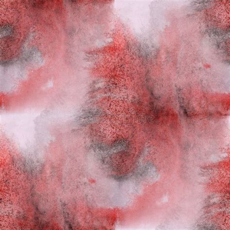 Contemporary Black, Red Art Seamless Texture Watercolor Unusual Stock ...