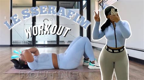 i tried LESSERAFIM *VERY INTENSE* workout routine for a week ...