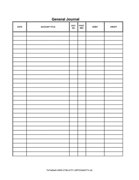 accounting journal template printable — excelxo.com