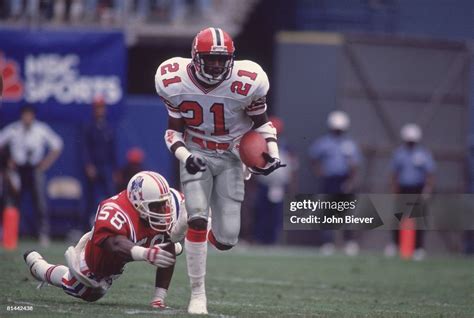 Atlanta Falcons Deion Sanders in action vs New England Patriots ...