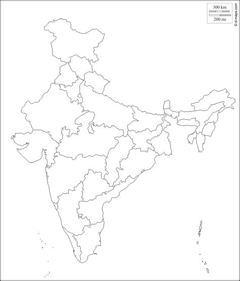 Pdf A4 Size Printable Political Map Of India Look For Designs Images | Images and Photos finder