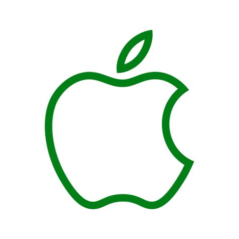 Apple symbol (logo icon) green