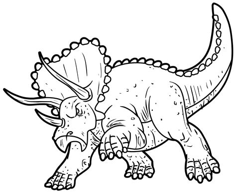 Triceratops Ausmalbild