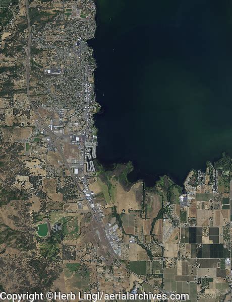 aerial photo map of Lakeport, Lake County, California, 2018 | Aerial ...