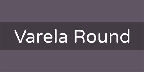 Varela Round Font Free by Admix Designs » Font Squirrel