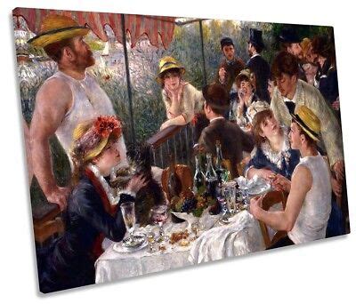 Renoir Le Dejeuner des Canotiers Picture SINGLE CANVAS WALL ART Print | eBay