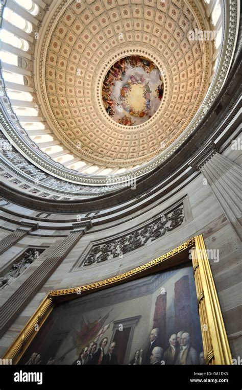 Us capitol rotunda paintings hi-res stock photography and images - Alamy