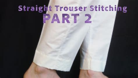 straight trouser stitching V easy method | u can make ur own trouser at home |no need to be a ...