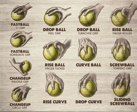 Different Types of Softballs Poster