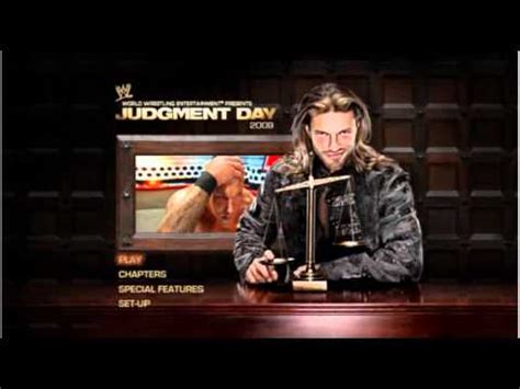 WWE Judgment Day 2009 Menu Music - YouTube