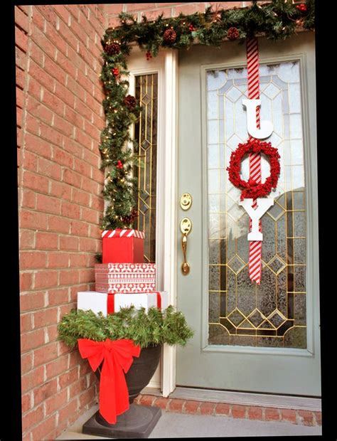 Christmas Front Door Porch Decorations - Ellecrafts