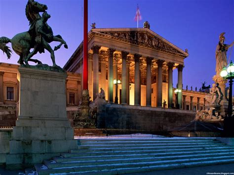 Vienna The Lovely Capital City Of Austria Gorgeous Parliament Building ...