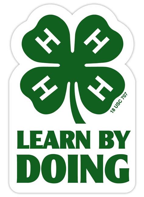 Learn By Doing 4-H Sticker SP7619 - 4-H Store