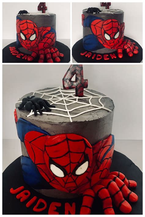 Gravity defying spiderman cake – Artofit