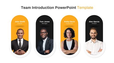 Team Introduction PowerPoint Template and Keynote Slide