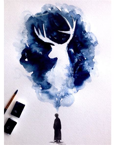 Art Harry Potter Watercolor Painting | Home Decor Ideas