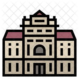 Museum Siam Icon - Download in Colored Outline Style