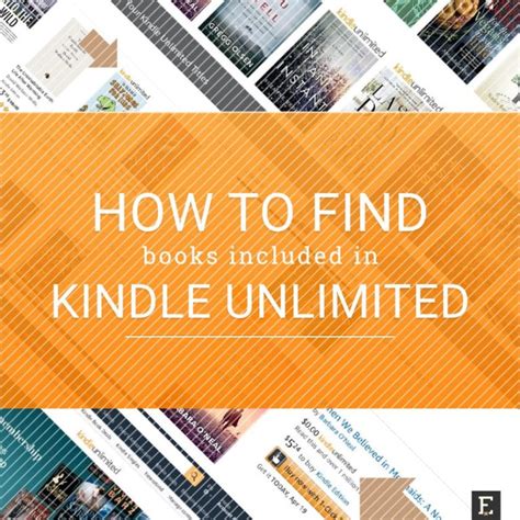 5 easy ways to find Kindle Unlimited eligible books