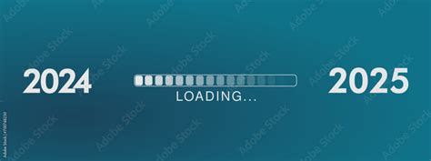 Happy new year - best wishes 2025 with loading bar Perfect vector for ...