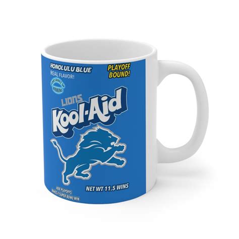 Detroit Lions KOOL-AID Mug Gift Funny Detroit Lions Koolaid - Etsy