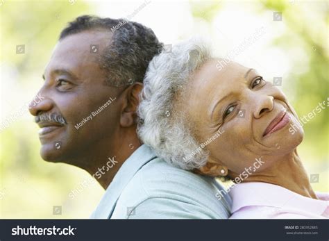 Portrait Romantic Senior African American Couple Stock Photo 280352885 ...