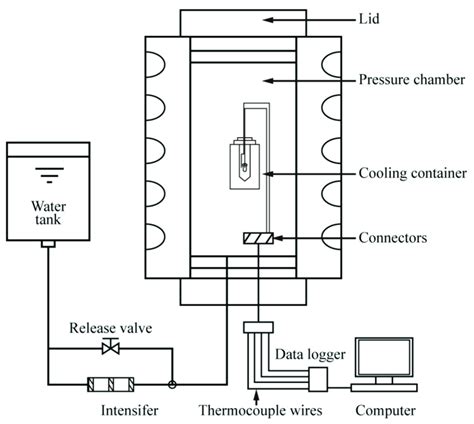 Schematic diagram of the high-pressure apparatus. | Download Scientific ...