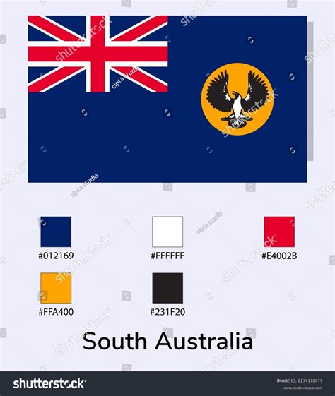 Vector Illustration South Australia Flag Isolated Stock Vector (Royalty ...