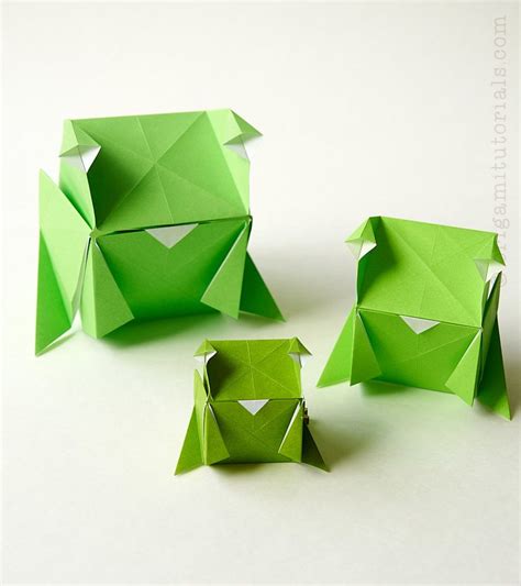 Origami Cube Frog – Origami Tutorials | Origami cube, Origami tutorial, Fabric origami