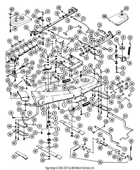 Ariens 831026 (000101 - 000600) 60" Mower Deck Parts Diagram for Mower 60"