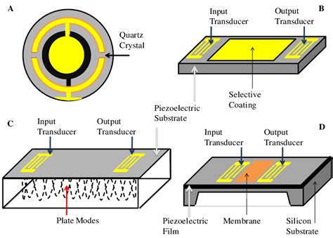 5. Schematic sketches of the four types of acoustic sensors. A ...