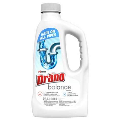 Drano Balance Clog Remover, Drain Declogger with Only Essential Ingredients, 32 fl oz - Ralphs