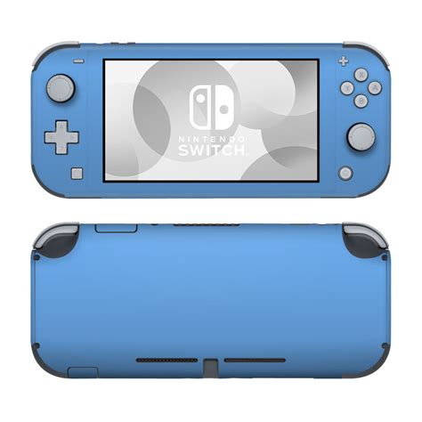 Nintendo Switch Lite Skin - Solid State Blue by Solid Colors | DecalGirl