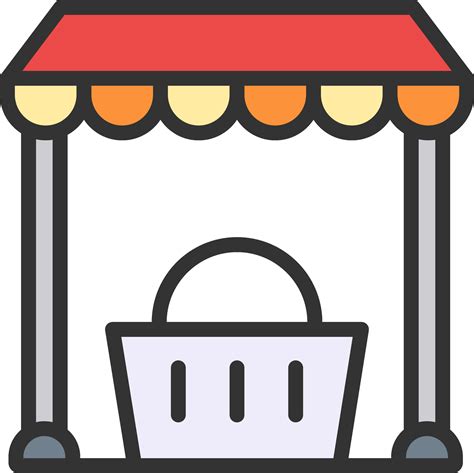 Local Market icon vector image. Suitable for mobile apps, web apps and ...