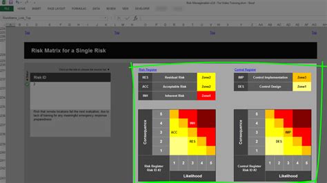 Risk Template in Excel Training • Risk Matrix Change Colors