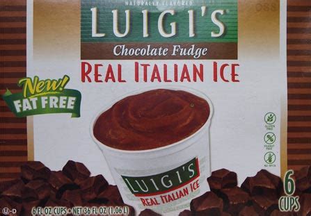 On Second Scoop: Ice Cream Reviews: Luigi's Chocolate Fudge Italian Ice