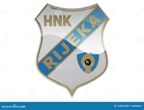 HNK Rijeka Logo editorial image. Illustration of logos - 154867020