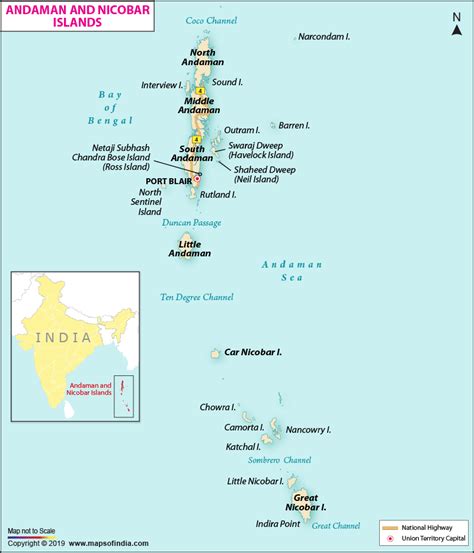 Map of Andaman and Nicobar Islands | My India