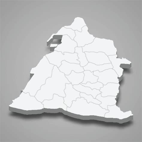 3d isometric map of Changhua County is a region of Taiwan 8041839 Vector Art at Vecteezy