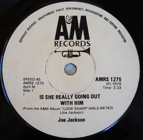 Joe Jackson - Is She Really Going Out With Him? (1979, Vinyl) | Discogs