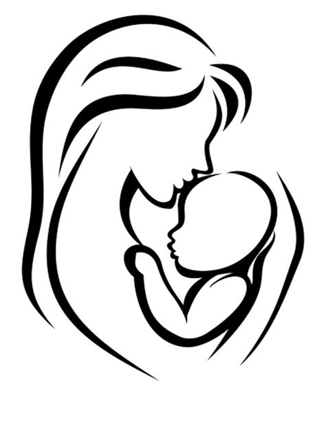 Mother Infant Child Clip Art Mother And Baby - Clip Art Library