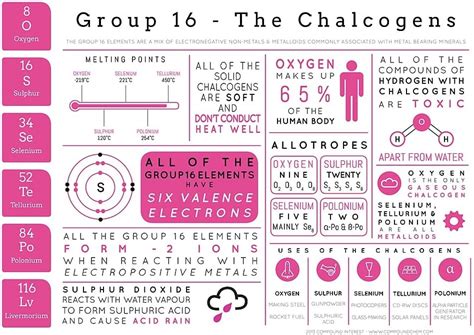 Amazon.com: Element Infographics: The Chalcogens Poster - Canvas ...