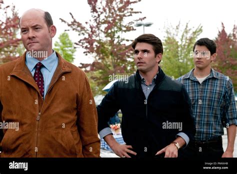 (L-r) DAVID KOECHNER as Dennis, MILES FISHER as Peter and NICHOLAS D?AGOSTO as Sam in New Line ...