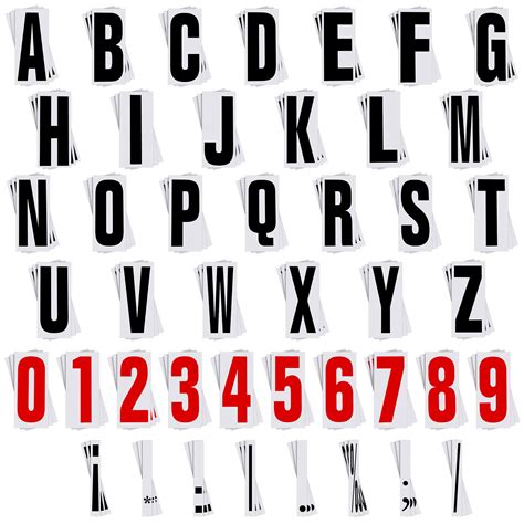 Buy 400 Pcs 8 Inch Marquee Sign Letters Flexible Plastic Letters on 8 7 ...