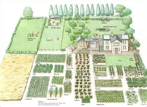 1 Acre Farm layout | Garden planing, Vegetable garden design, Garden ...