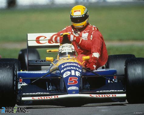 Ayrton Senna, Nigel Mansell, Silverstone, 1991 · RaceFans